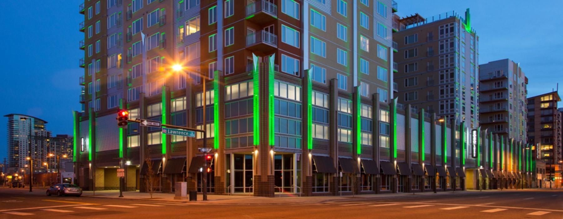 a tall building with many windows